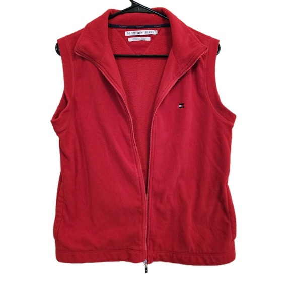 Tommy Hilfiger Jackets & Blazers - Tommy Hilfiger Women's‎ Full Zip Outdoor Vest Fleece Sleeveless Size Large
